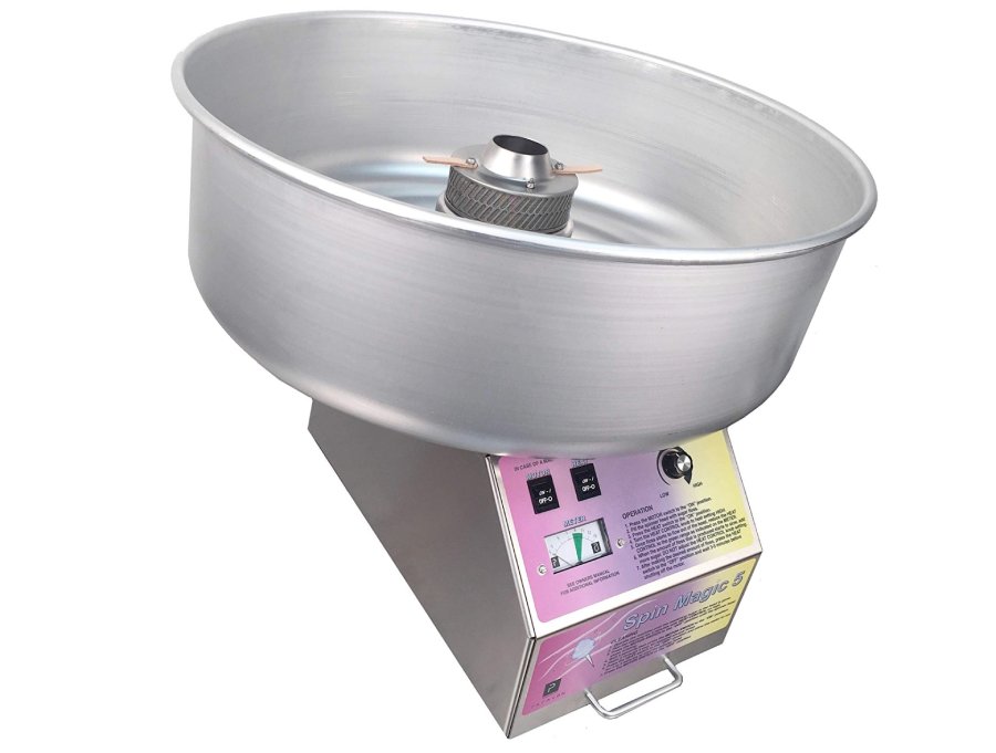 Paragon Spin Magic 5 Cotton Candy Machine with Metal Bowl for Professional Concessionaires Requiring Commercial Quality & Construction